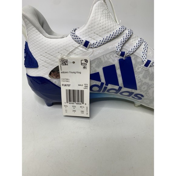 Adidas Football Cleats Adizero Reign Young King Mens Size 11 FU6707 Floral Blue main image 7